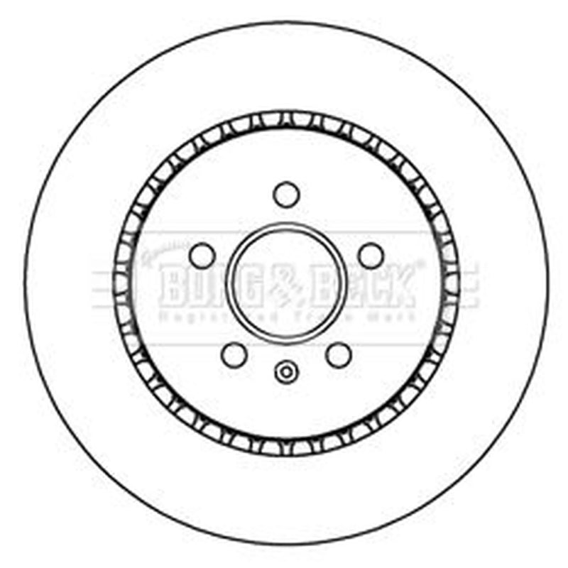 Borg & Beck Front & Rear Brake Discs & Pads fits VW Touareg 2020 on 3.0