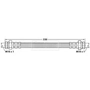 Borg & Beck Brake Hydraulic Hose Line Rear Right BBH6815