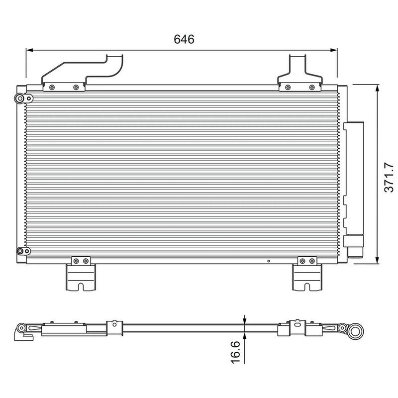 Valeo Air Conditioning Condenser 814417