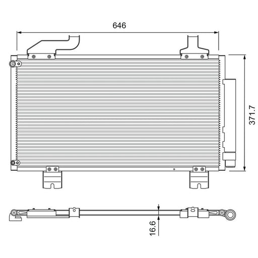 Valeo Air Conditioning Condenser 814417