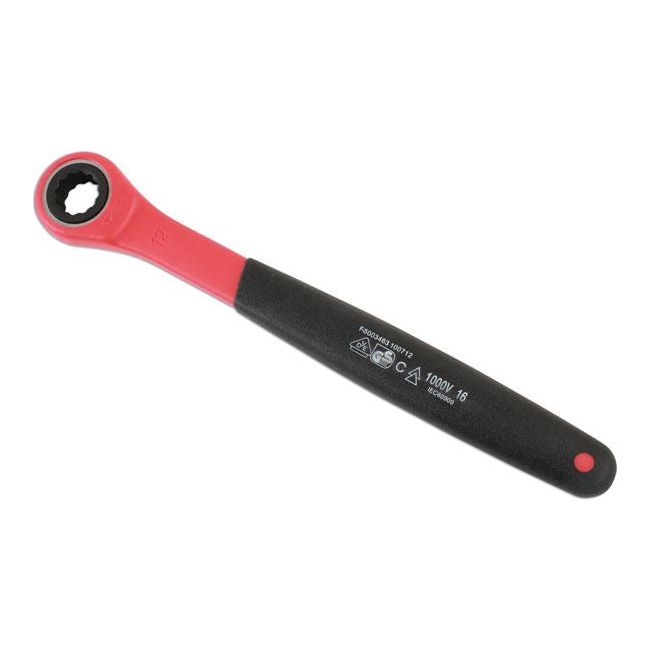 Laser Insulated Ratchet Ring Spanner 12mm 6882 Laser - Dynamic Drive