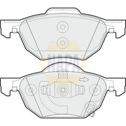 NAPA Front & Rear Pads fits Honda Accord VII 2003-2008 2.0 2.2 2.4