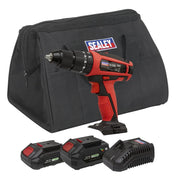 Sealey SV20 Series 13mm Cordless Combi Drill Kit 20V - 2 Batteries & Euro Plug