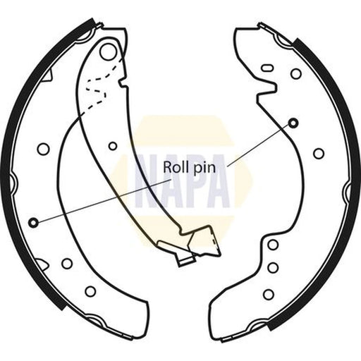 NAPA Brake Shoe Set Axle Kit NBS1020