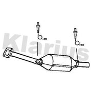 Klarius Catalyst T/A With Pipe (Kit 401710) Front fits Toyota Picnic 1996-2000