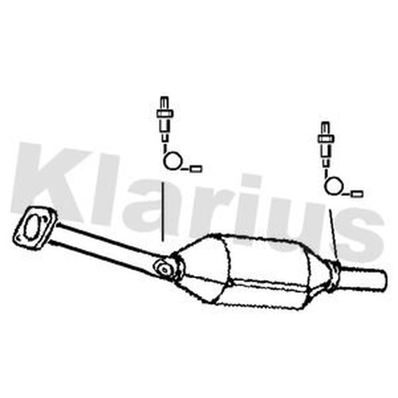 Klarius Catalyst T/A With Pipe (Kit 401710) Front fits Toyota Picnic 1996-2000