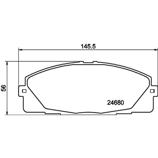 DON Front Brake Pad Set fits Toyota Hiace / Commuter V Bus 2005-2006 2.5 2.7