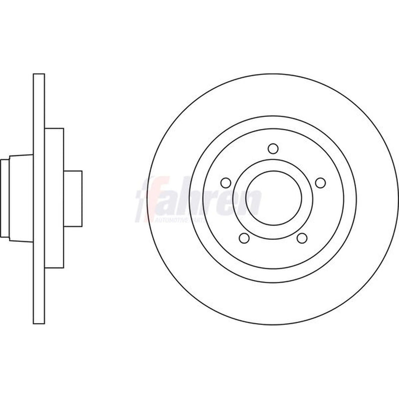 Fahren Rear Brake Discs FBD6610-x2