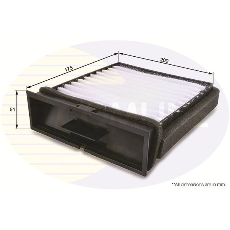 Comline Cabin Air Filter (Pollen Filter) fits Mitsubishi Carisma 1995-2006