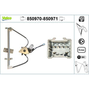 Valeo Electric Window Regulator Lifter Right Front 850971