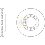NAPA 2 x Vented Brake Discs