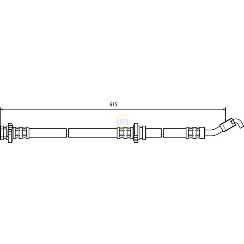 NAPA Brake Hydraulic Hose Line Front Left NBH1395