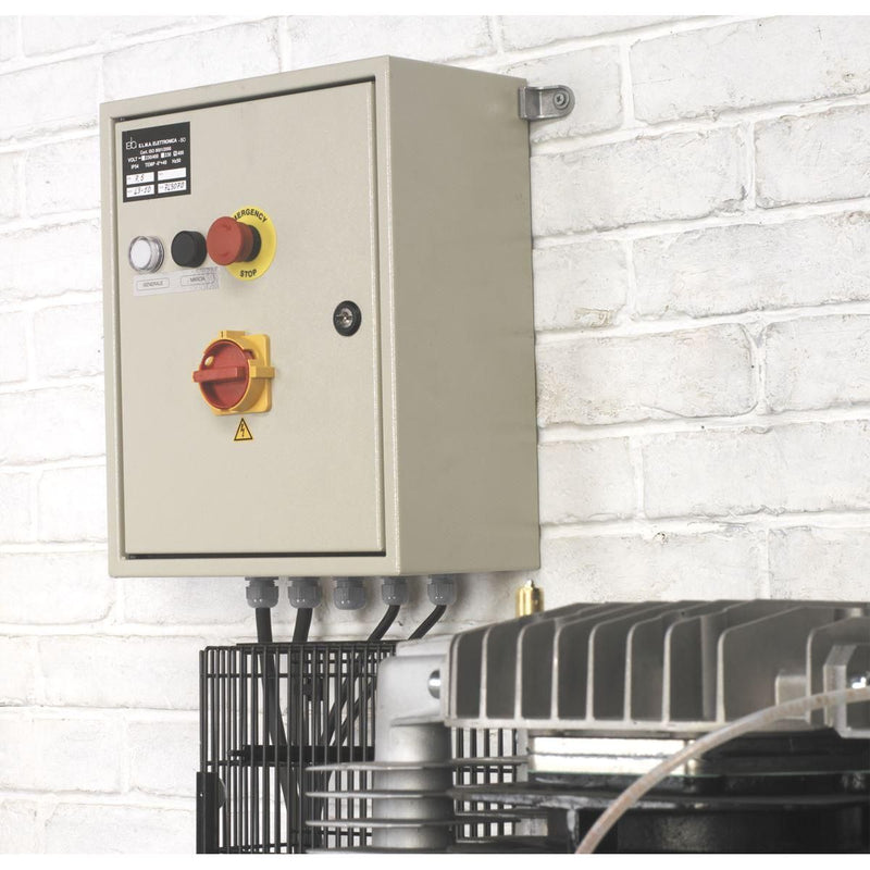 Sealey Air Compressor 270L Belt Drive 10hp 3ph 2-Stage with Cast Cylinders Sealey - Dynamic Drive
