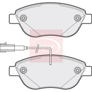 Apec Front Brake Pad Set fits Abarth 500 / 595 / 695 2008 on 1.4