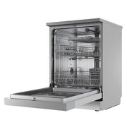 Baridi Regular Sized Freestanding Dishwasher 60cm Wide 14 Place Settings Silver Baridi - Dynamic Drive
