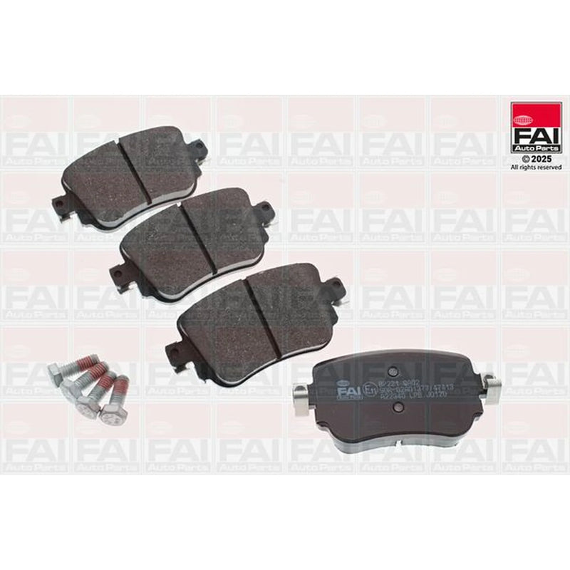 FAI Rear Brake Pad Set fits Audi A1 2014-2018