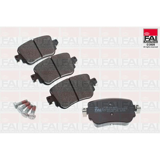 FAI Rear Brake Pad Set fits Audi A1 2014-2018