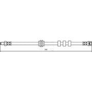 Apec Brake Hydraulic Hose Line Front fits Ford Focus I 1998-2004 1.4 1.6 1.8 2.0
