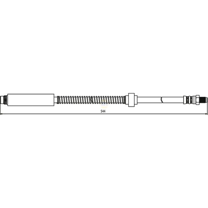 NAPA Brake Hydraulic Hose Line Front NBH1428