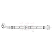 Apec Brake Hydraulic Hose Line Front Right fits Nissan X-Trail 2014 on