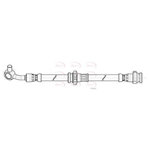 Apec Brake Hydraulic Hose Line Front Right fits Nissan X-Trail 2014 on