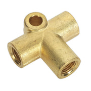 Sealey Brake Tube Connector M10 x 1mm 3-Way BC101003WAY Sealey - Dynamic Drive