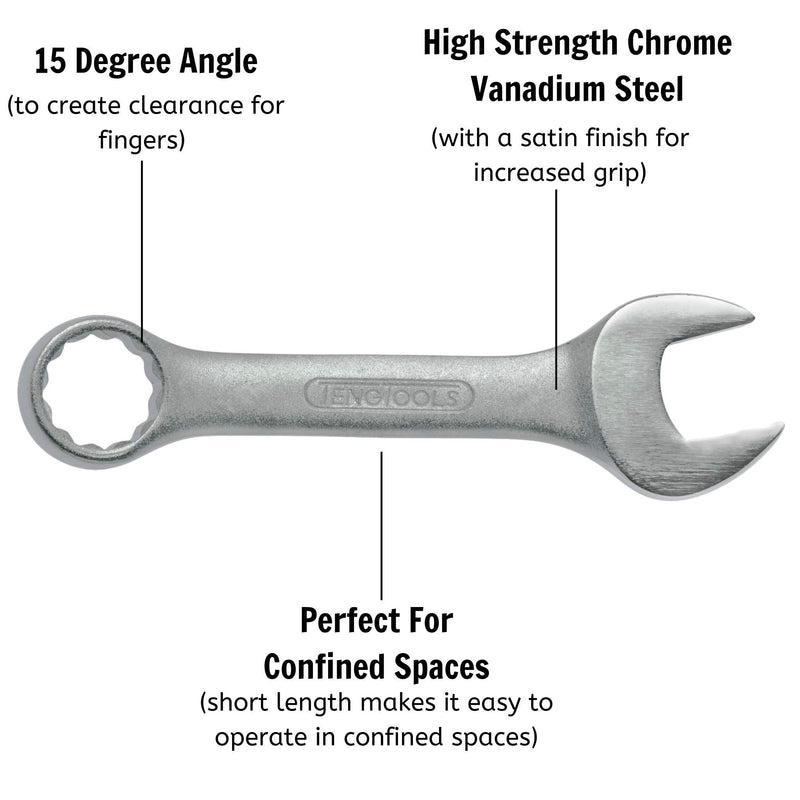 Teng Tools Stubby Combination Spanner Metric 13mm Teng Tools - Dynamic Drive