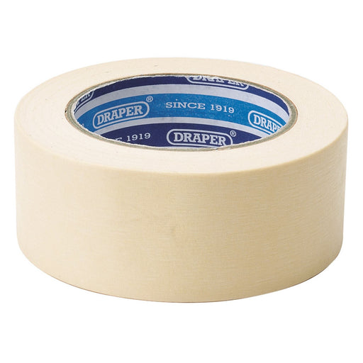 Draper Heavy Duty Masking Tape Roll, 50m x 50mm 63479 Draper - Dynamic Drive