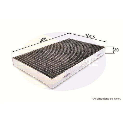 Comline Cabin Air Filter (Pollen Filter) fits Audi 100 C3 1990 on 2.5