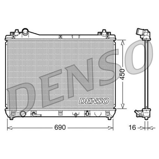Denso Engine Radiator fits Suzuki Grand Vitara II 2005-2015 2.0 2.4