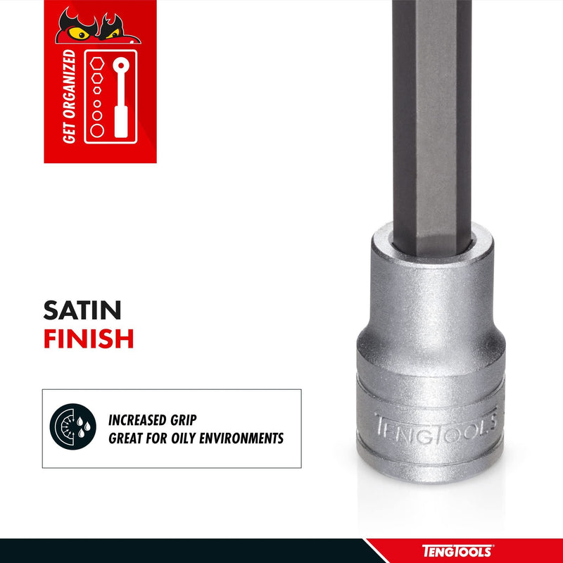 Teng Tools 1/2" Long Hex Bit Socket Metric 14mm Teng Tools - Dynamic Drive