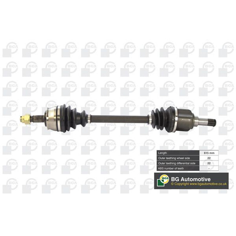 BGA CV Drive Shaft Driveshaft Front Left fits Fiat Punto 1999-2012
