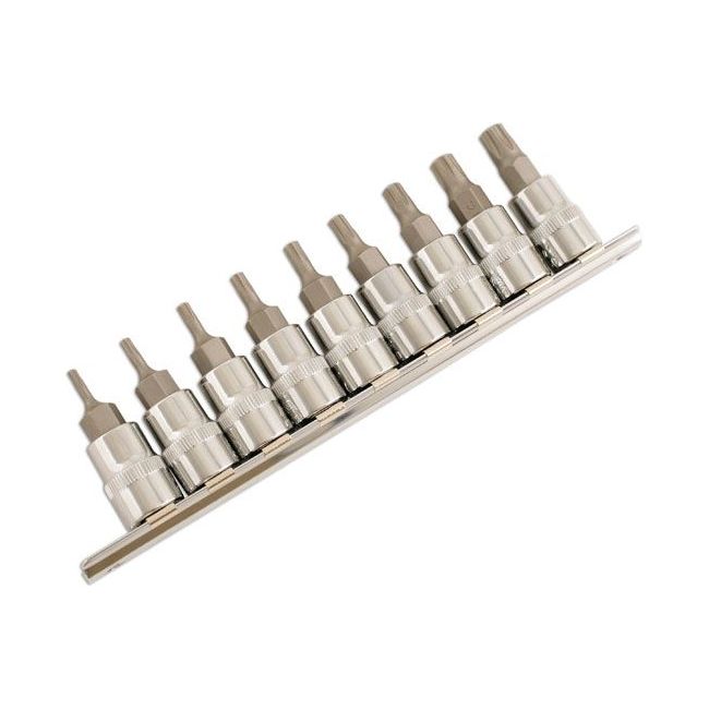 Laser Torx Plus Socket Bit Set 3/8"D 9pc 5213 Laser - Dynamic Drive