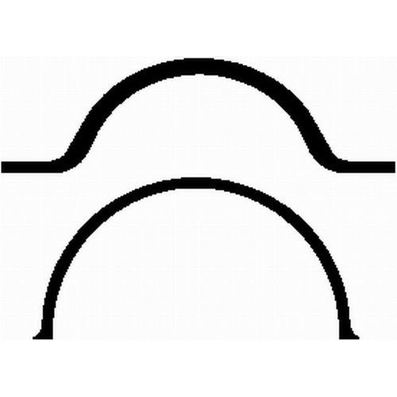BGA Oil Sump Gasket Set Wide Thick fits Renault Megane I 1996-1999 1.6