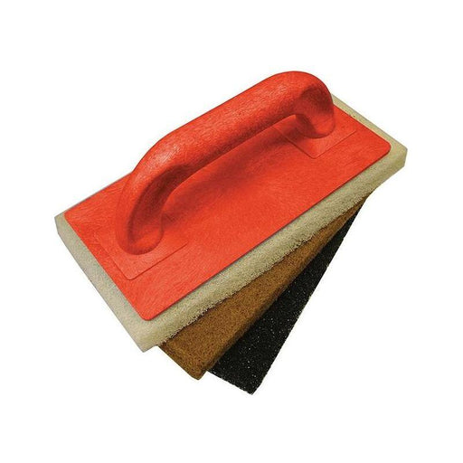 Faithfull Scouring Pad Holder + Fine Medium & Coarse Pads Faithfull - NN4 Online