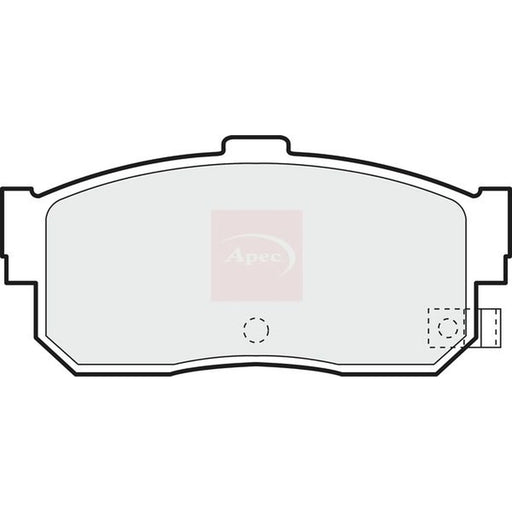 Apec Rear Brake Pad Set PAD784