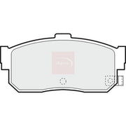 Apec Rear Brake Pad Set fits Nissan Almera 1996-2000 2.0