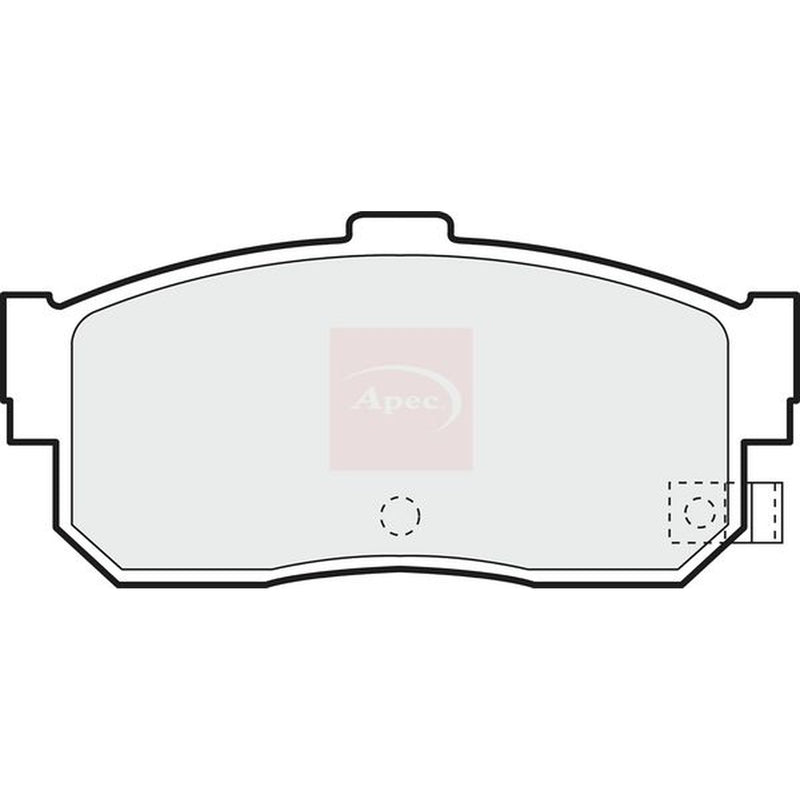 Apec Rear Brake Pad Set fits Nissan Almera 1996-2000 2.0