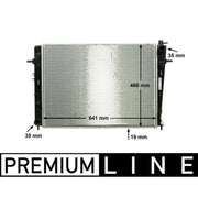 Mahle Engine Radiator fits Hyundai Tucson 2004-2010 2.0