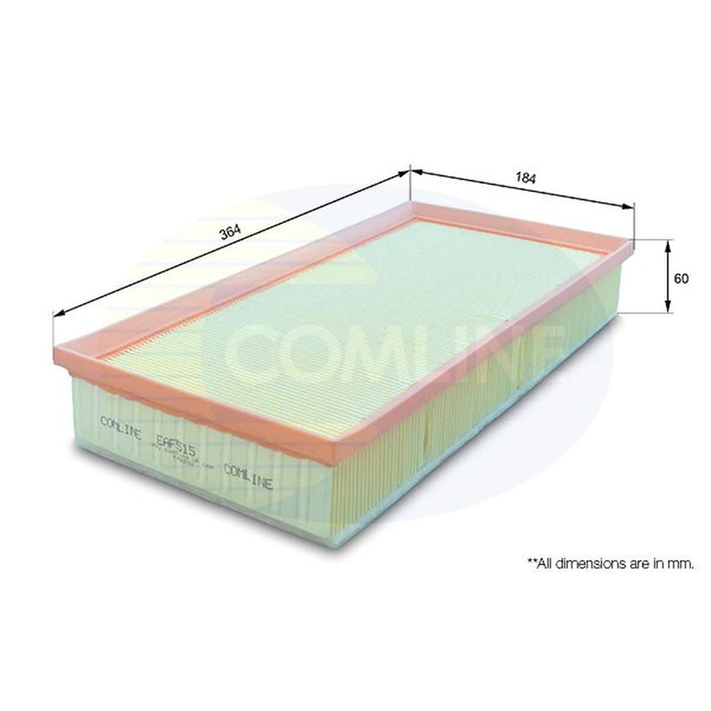 Comline Engine Air Filter fits Audi A3 1996-2003 1.6 1.8 1.9
