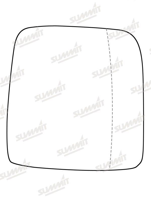 Summit Heated Base Plate With Commercial Mirror Glass fits & Integrated Lower Blind Spot Vauxhall Vivaro 14 on RHS Summit - Bars 4 Cars