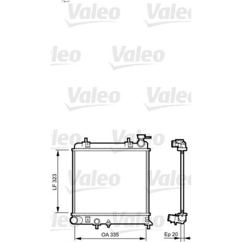 Valeo Engine Radiator 734266