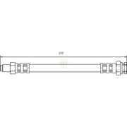 NAPA Brake Hydraulic Hose Line Rear NBH1433