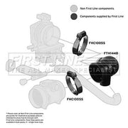 First Line Air Filter Intake Hose NBR (nitrile butadiene rubber) fits BMW 5
