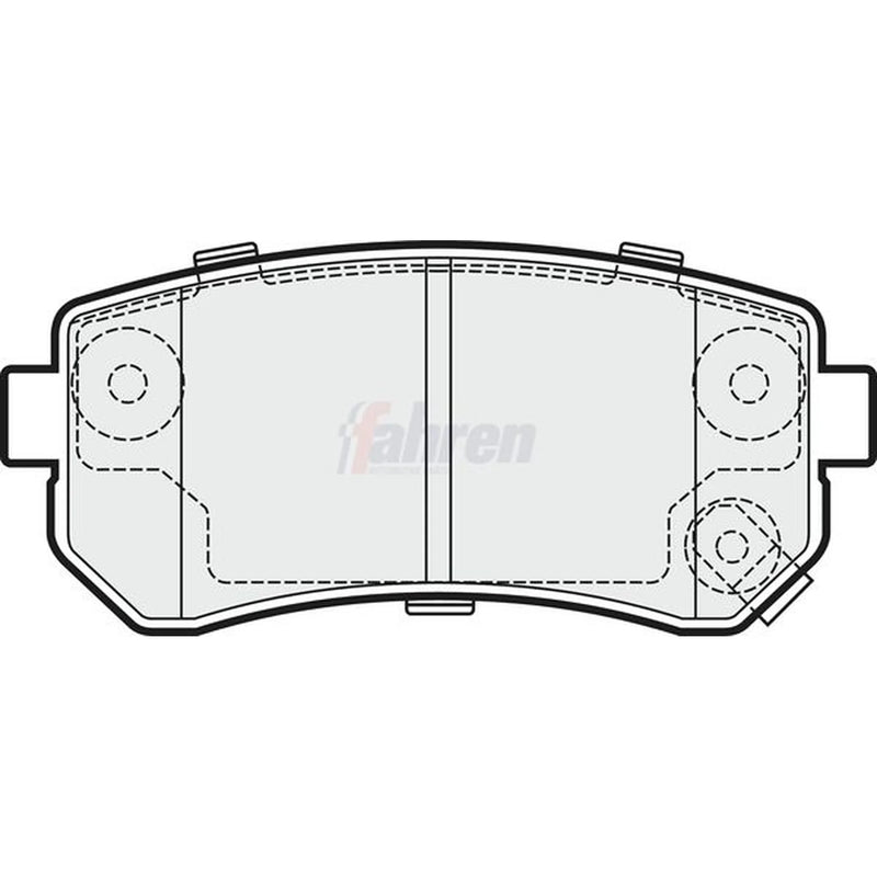 Fahren Rear Brake Pad Set FBP3206