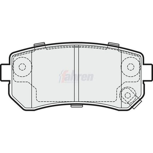 Fahren Rear Brake Pad Set FBP3206