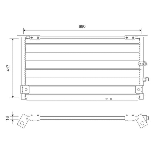 Valeo Air Conditioning Condenser 812731