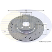 Comline Front / & Rear / Brake Discs & Pads fits Mercedes-Benz Sl 2006-2012