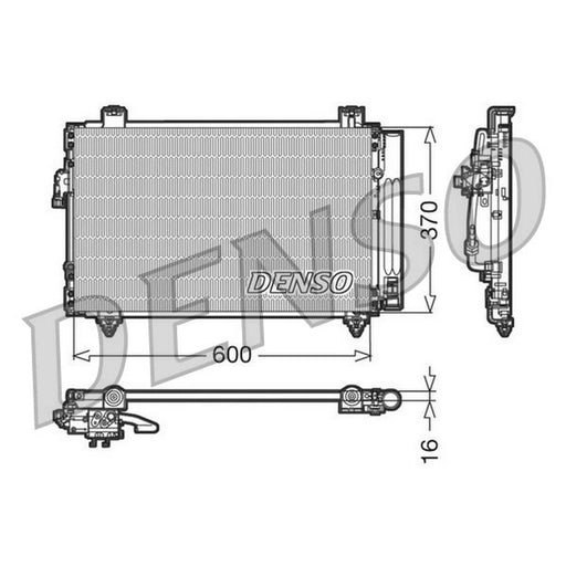 Denso Air Conditioning Condenser fits Toyota Avensis 2003-2008 1.6 1.8 2.0 2.4