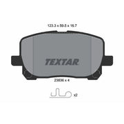 Textar Front Brake Pad Set 2383601